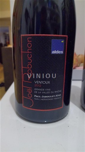 Vin Rouge sec Joël Robuchon Paul Jaboulet Aîné 2012 Francuska Рона долина Ванту AOC