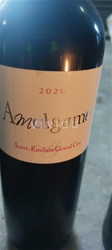 Vin Rouge sec Amalgame 2020 France Bordeaux Saint-Émilion Grand Cru AOC Grand Cru