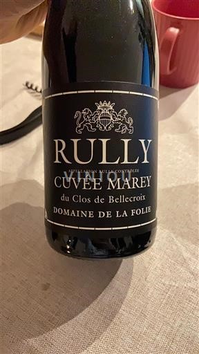 Burgundija Руи Domaine La Folie Marey du Clos de Bellecroix 2023