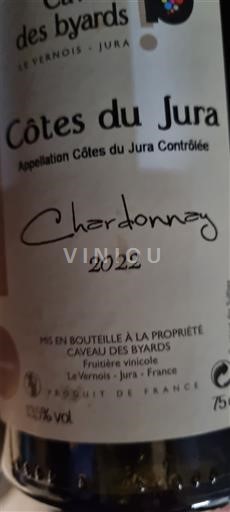 Jura Côtes-du-jura Caveau des Byards Chardonnay 2022