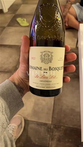 Lugina e Ronës Gigondas Domaine Bosquets Le Lieu Dit... 2022
