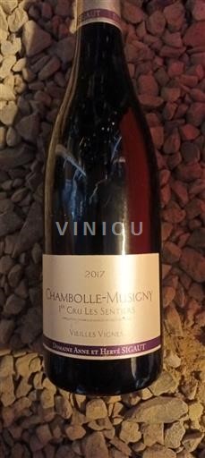 Burgund Chambolle-Musigny Premier Cru Domaine Anne et Hervé Sigaut 1er Cru Les Sentiers Vieilles Vignes 2017