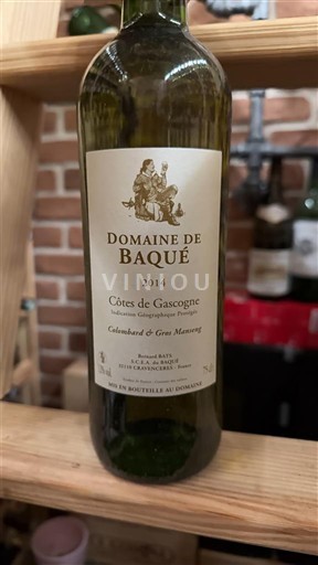 Vin Blanc sec Domaine Baqué 2014 Francuska Југозапад Гаскоњски предели IGP