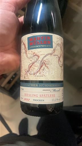 Mosel Martin Müllen Trarbacher Hühnerberg Riesling Spätlese Trocken 2022