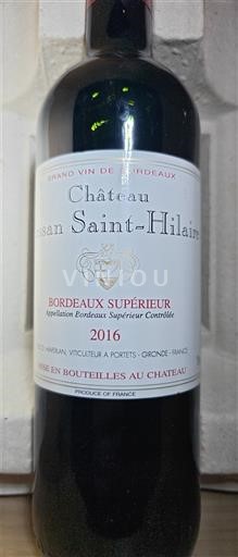 Bordeaux Bordeaux supérieur Château Jean Saint-Hilaire 2016