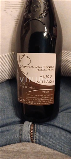 Lugina e Luarës Anjou Villages Vignoble des Forges Élevé en fûts de chêne 2020