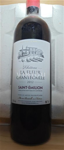 Viner Rouge sec Château La Fleur Chantecaille 2012 Frankrike Bordeaux Saint-Émilion AOC