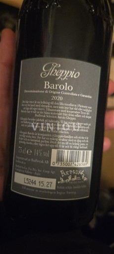Piemont Barolo Gheppio 2020