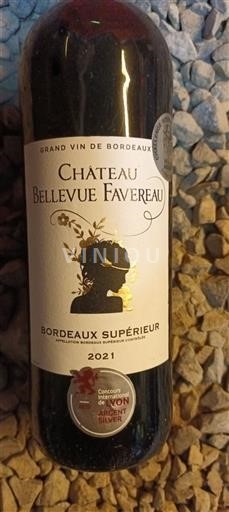Bordeaux Bordeaux supérieur Château Bellevue Favereau 2021