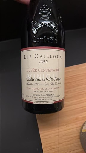 Рона долина Шатонеф-дю-Пап Les Cailloux Centenaire 2010