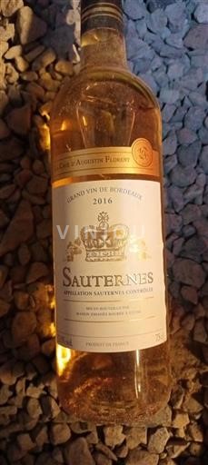 Bordeaux Sauternes Château Augustin Florent 2016