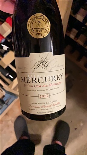 Burgundija Меркуреј Premier Cru Domaine Patrick Guillot 1er Cru Clos des Montaigus 2022