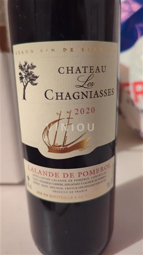 Bordo Lalande-de-Pomerol Château Les Chagniasses 2020
