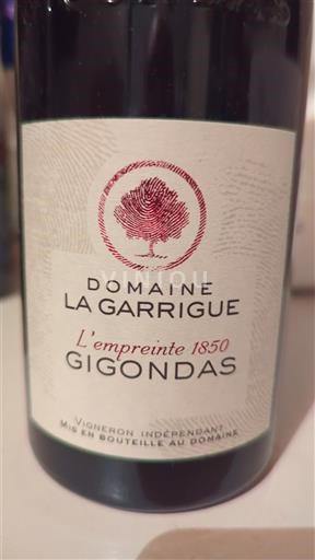 Lugina e Ronës Gigondas Domaine La Garrigue L'empreinte 1850 2020