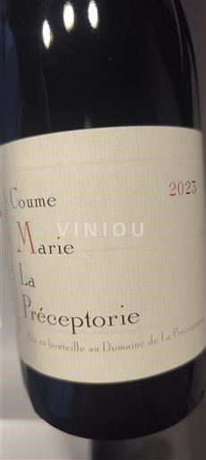 Rượu vang Rouge sec Coume Marie La Préceptorie 2023 Pháp Roussillon Côtes-du-Roussillon AOC