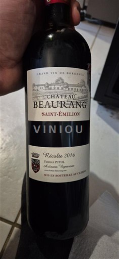 Bordoja Saint-Émilion Château Beaurang 2016