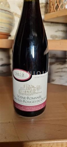 Burgundi Vosne-Romanée Premier Cru Chassorney Les Roliçes du Dessus 2022
