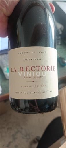 Rusijon Колјур Domaine La Rectorie L'Oriental 2024