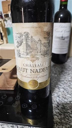 Bordo Bordo superior Château Haut Nadeau 2015