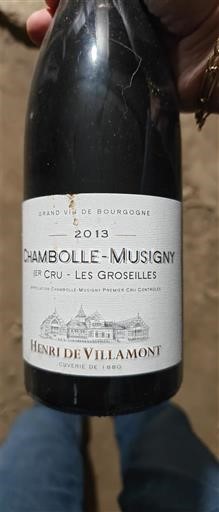 Bourgogne Chambolle-Musigny Premier Cru Henri de Villamont Les Groseilles 2013