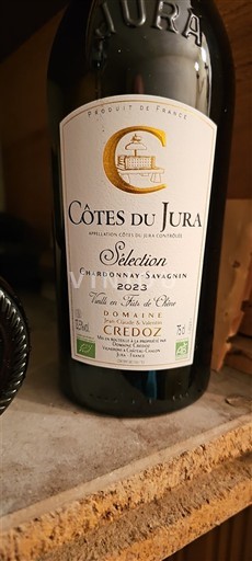 Vin Blanc sec Sélection Domaine Credoz 2023 Francuska Žura Кот д'Жура AOC