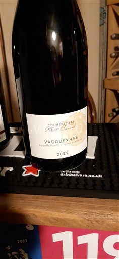 Рона долина Vacqueyras Les Héritiers Albert Bonneau 2022