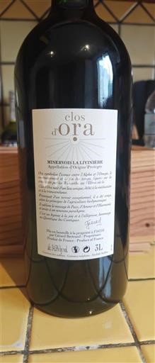 Vini Rouge sec Clos d'Ora Non millésimé Francia Linguadoca Minervois-la-livinière AOC
