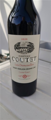 Бордо Сент-Емільйон Гран Крю Grand Cru Château Coutet Les Demoiselles 2020
