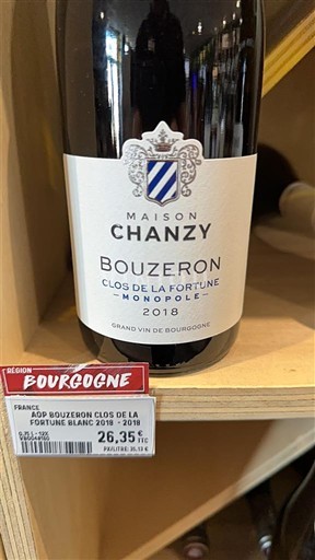 Burgund Bouzeron Maison Chanzy Clos de la Fortune Monopole 2018