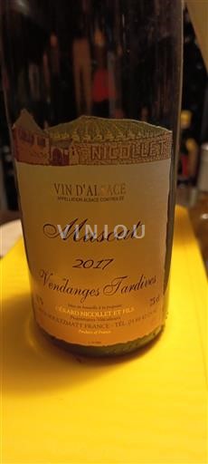 Elzas Vendanges Tardives Grand Nichoulet Fils 2017