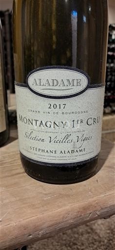 Burgundi Montagny Premier Cru Stéphane Aladame Sélection Vieilles Vignes 2017