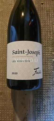 Vinos Rouge sec Les Ribaudes Domaine Faury 2020 Francia Valle del Ródano Saint-Joseph AOC