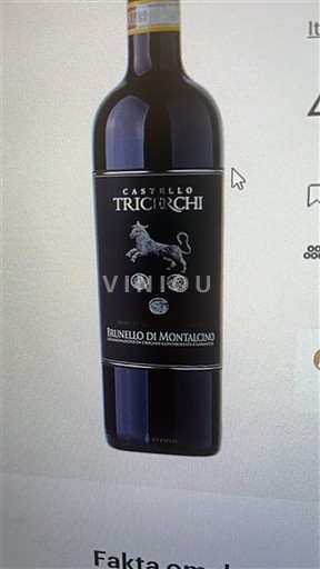 Viinit Rouge sec Castello Tricerchi 2003 Italia Toscana Brunello di Montalcino. DOC