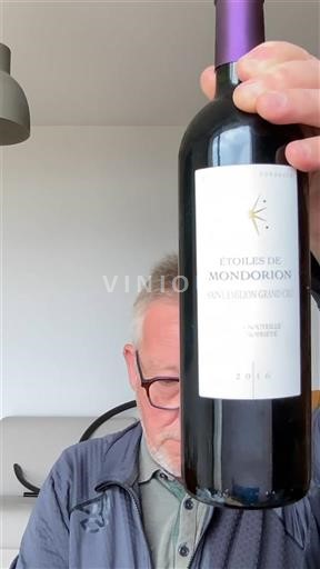 Bordeaux Saint-Émilion Grand Cru Grand Cru Étoiles de Mondorion 2016