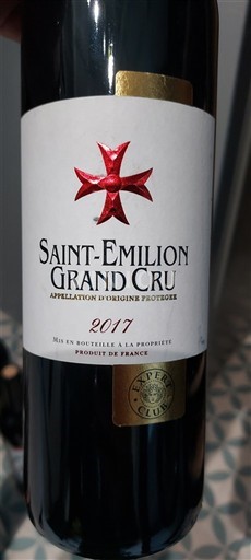 Bordeaux Saint-Émilion Grand Cru Saint laurent des combes 2017
