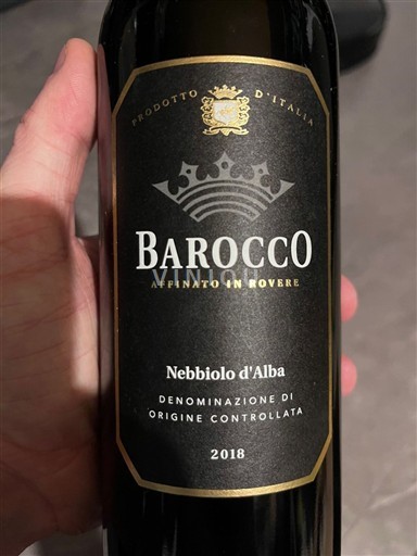 Pijemont Nebiolo d'Alba Barocco Affinato in Rovere 2018