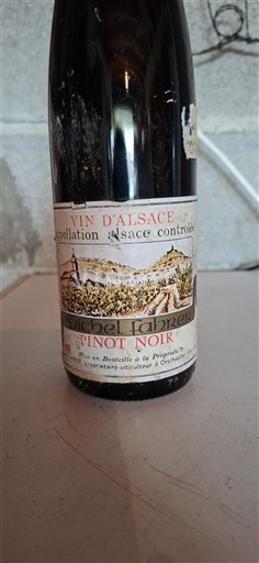 Vin Rouge sec Pinot Noir Michel Fahrner Non millésimé Frankrike Alsace Vin de France