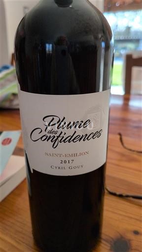 Bordo Cyril Gouy Plume des Confidences 2017