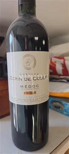 Bordeaux Médoc Château L'Ecrin de Couleys 2014