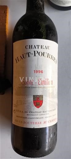 Bordo Saint-Émilion Château Haut-Pourret 1996