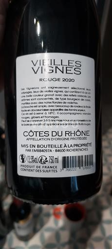 Vin Rouge sec Saint alban 2020 Frankrike Rhônedalen Côtes-du-rhône AOC