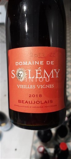 Божоље Боҗоле Domaine Solémy Vieilles Vignes 2018