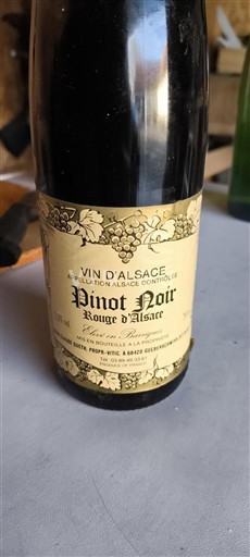Alsace Earl Bott Frères Pinot Noir Rouge d'Alsace 1998
