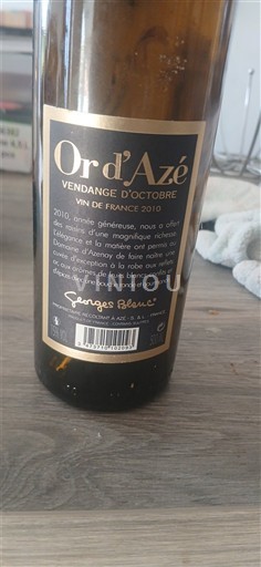 Burgundi Georges Rémon Or d'Azé Vendange d’Octobre 2010