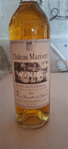 Jugperëndim Haut-montravel Château Mazivert 2016
