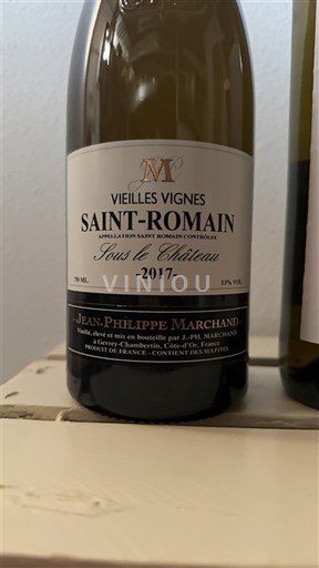 Burgundi Shën Romain Jean-Philippe Marchand Sous le Château Vieilles Vignes 2017