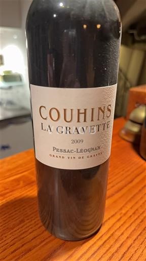 Bordeaux Pessac-Léognan Couhins La Gravette 2009