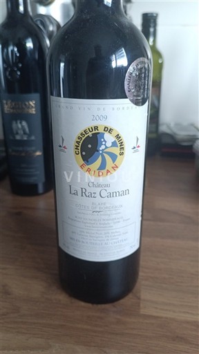Bordoja Côtes-de-blaye Château La Raz Caman Chasseur de Mines Eridan 2009
