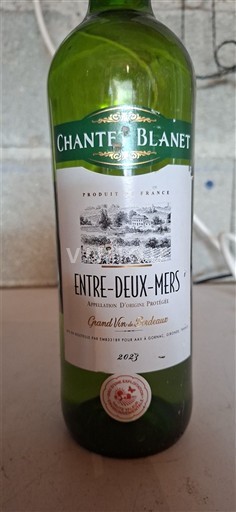 Vin Blanc sec Chanter Blanet 2023 Francuska Bordo Између две реке AOC