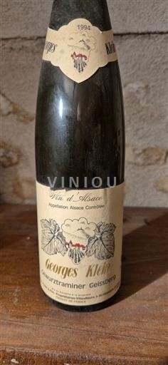 Alsace Georges Klein Gewurztraminer Geissberg 1994